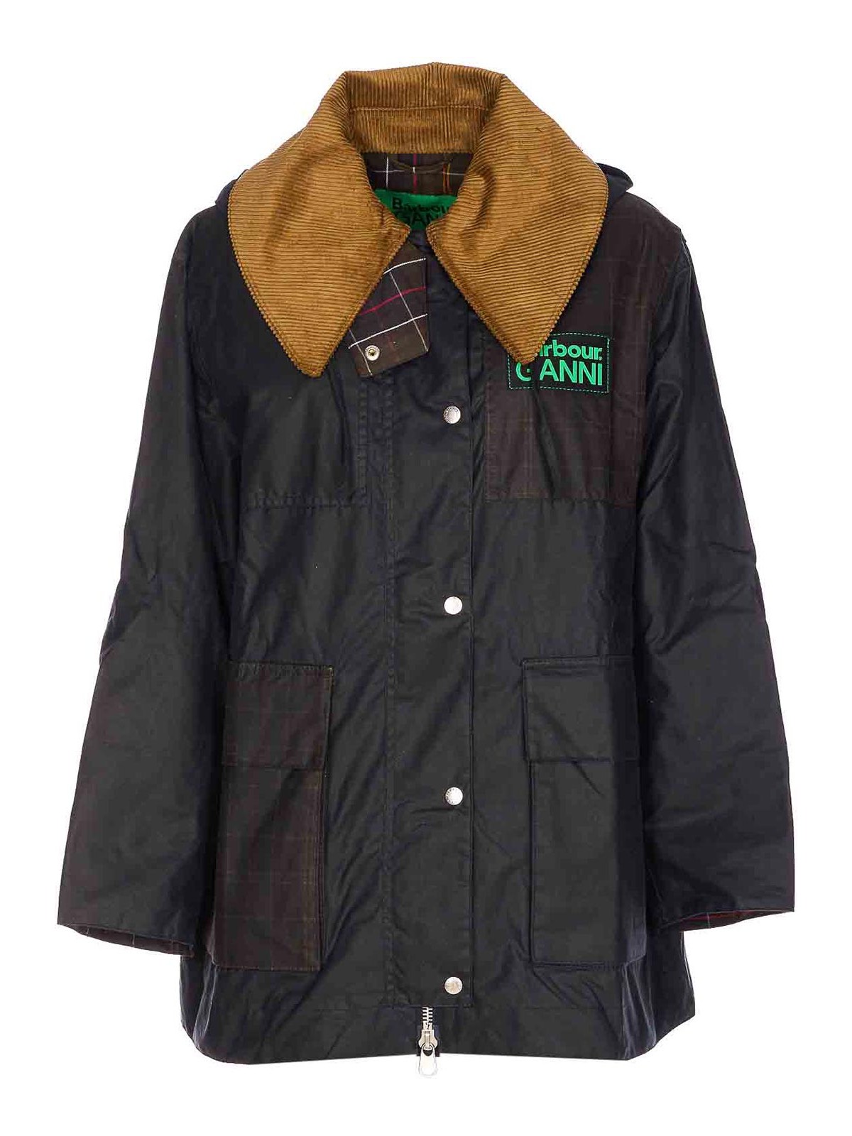 Barbour Classic Navy Jacket In Blue