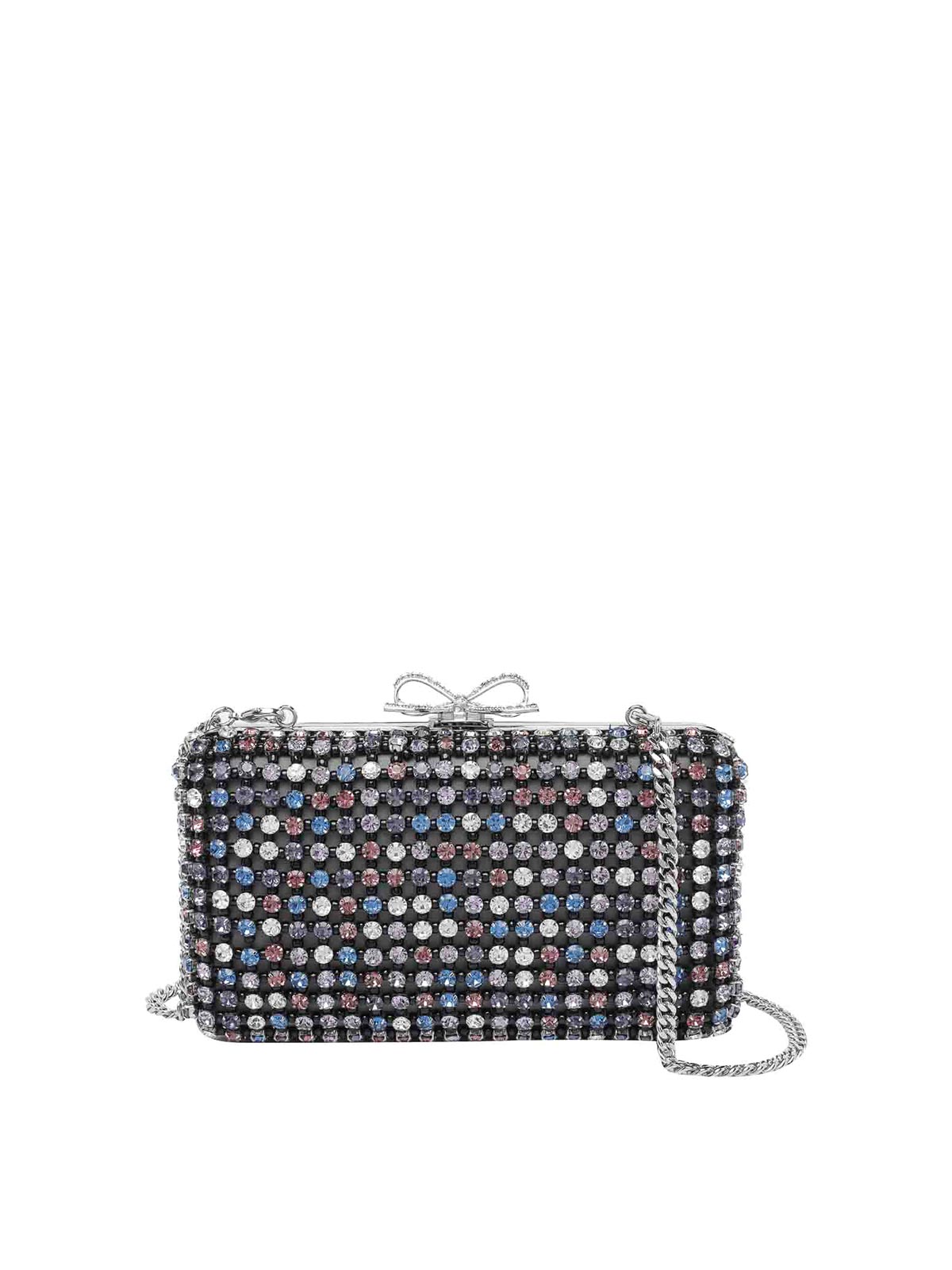 Self-portrait Multi Crystal Clutch