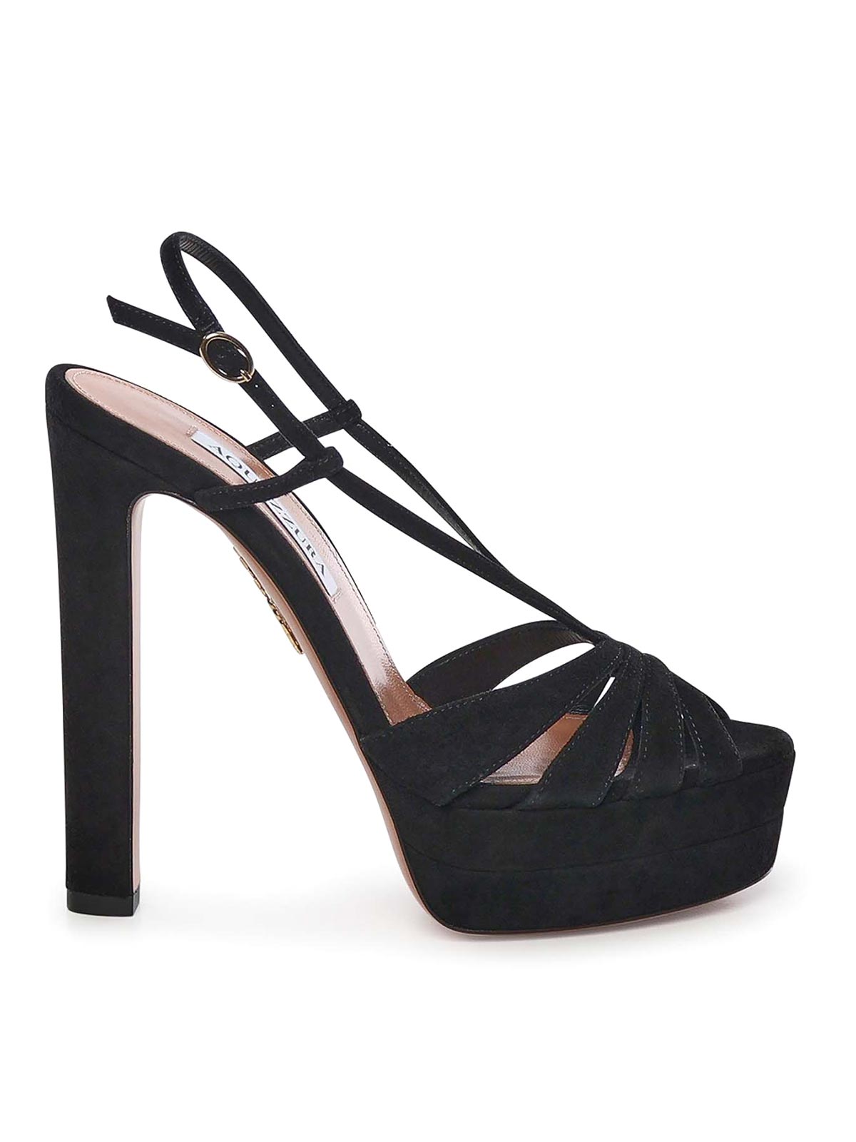 Aquazzura Aime Platform Sandal In Black