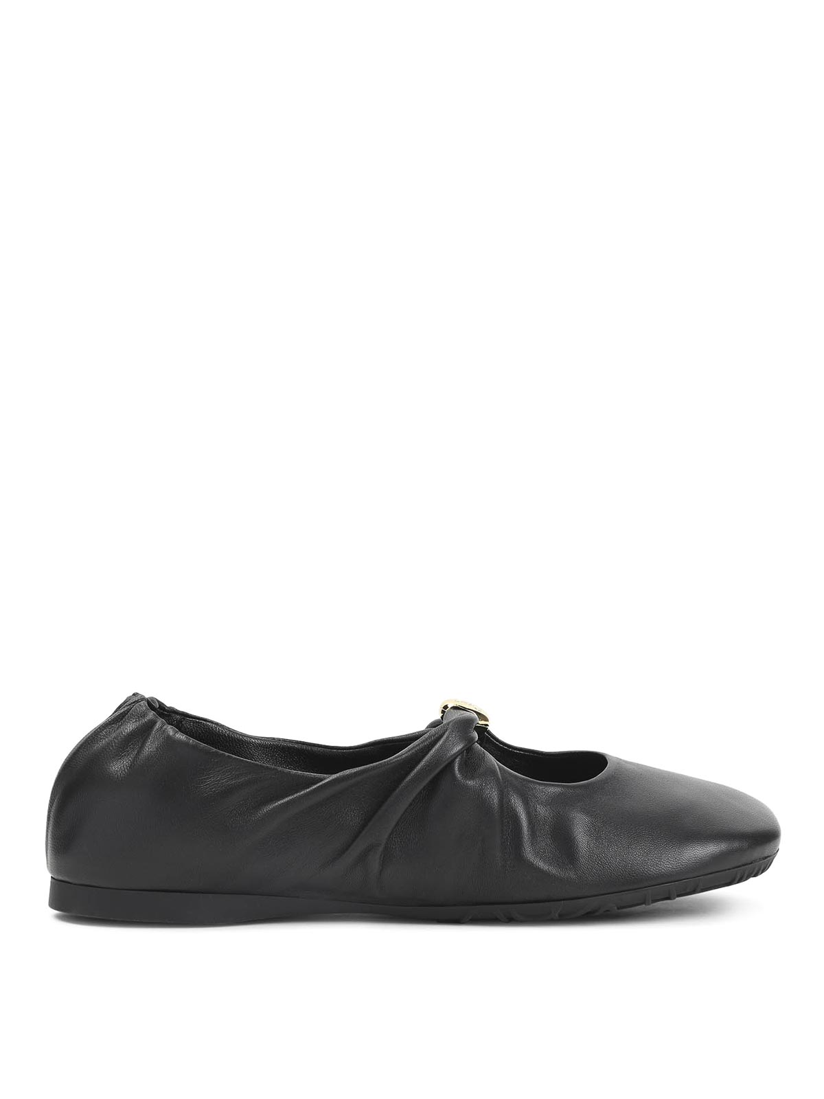 Loewe Pebble Soft Ballerinas In Black