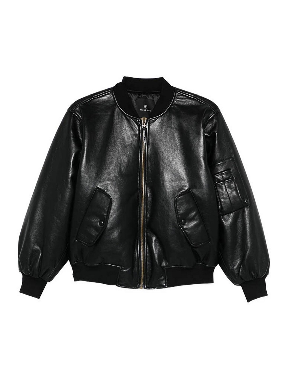 Anine Bing Manteau En Cuir - Noir