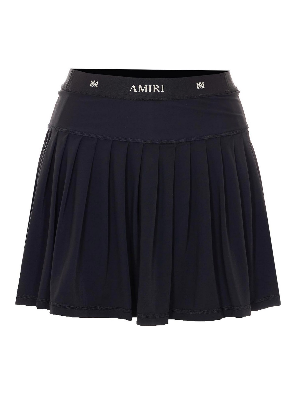 Amiri Black Ma Pleated Mini Skirt