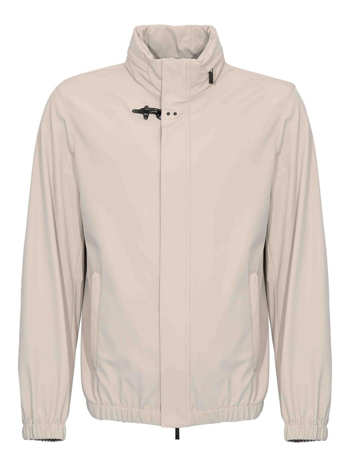Fay Short Travel Bomber Jacket In Sand