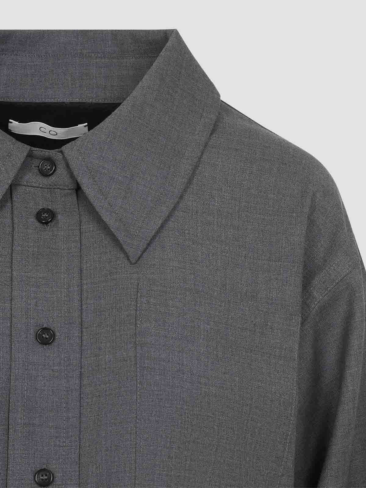 Co Wool Overshirt In Gray