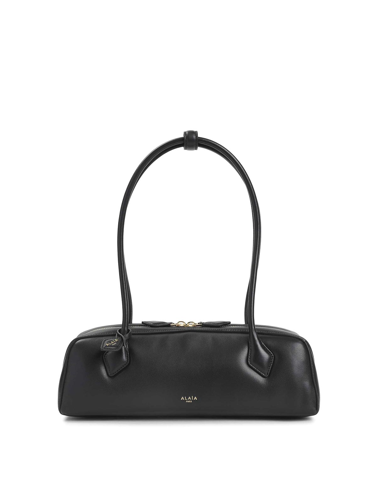 Alaïa Teckel Medium Padded Shoulder Bag In Black