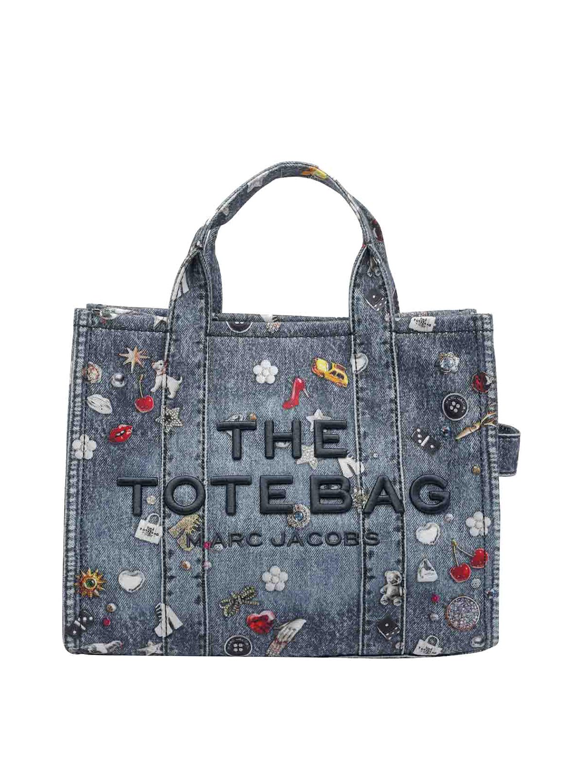 Marc Jacobs Blue The Charm Denim Tote Bag