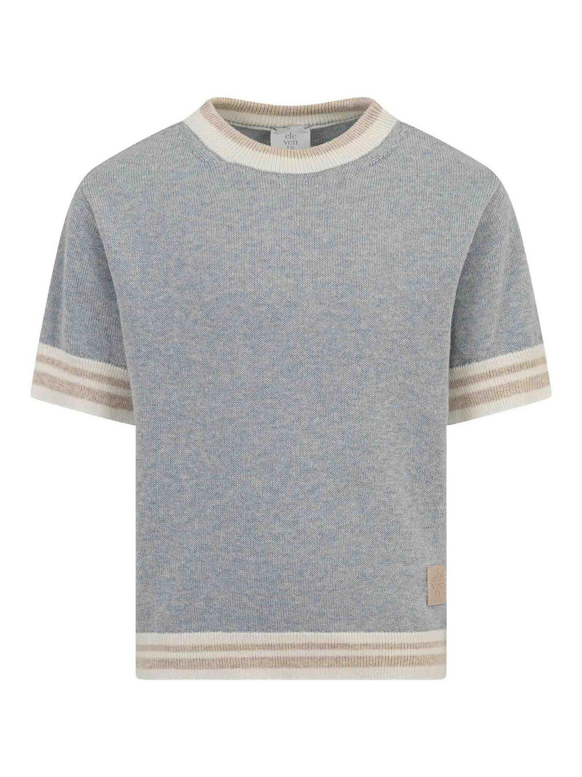 T-Shirt Con Dettagli A Righe