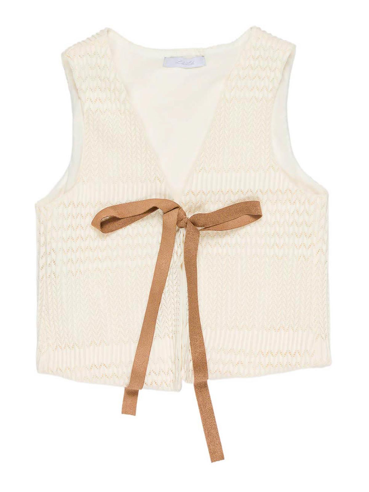 Lulu by Miss Grant Gilet Con Fiocco