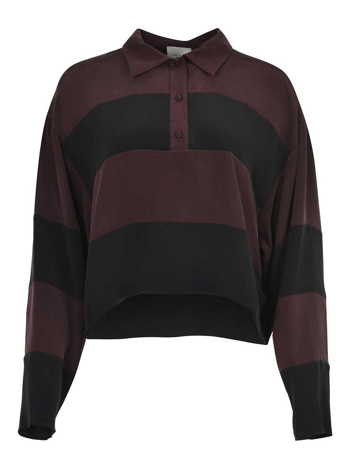 Alysi Polo Made Of Silk In Red