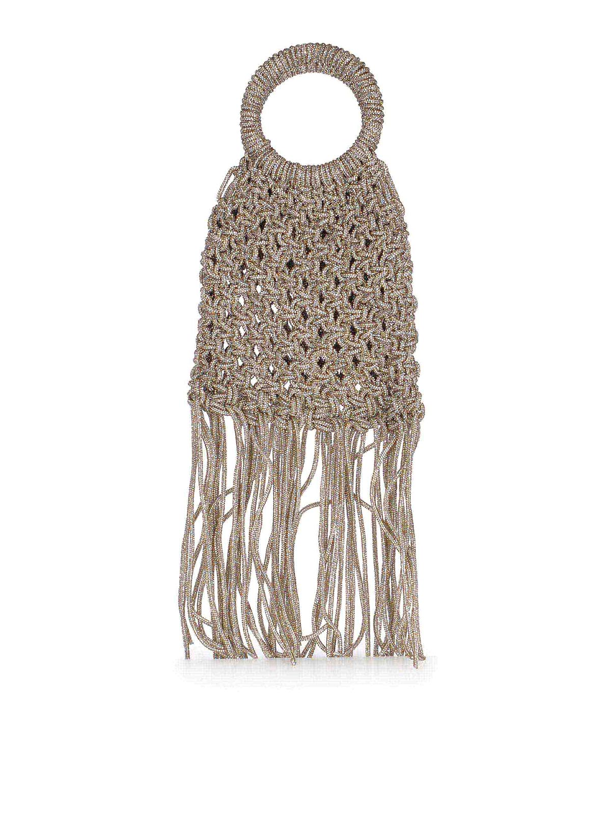 Borsa realizzata in maglia di strass