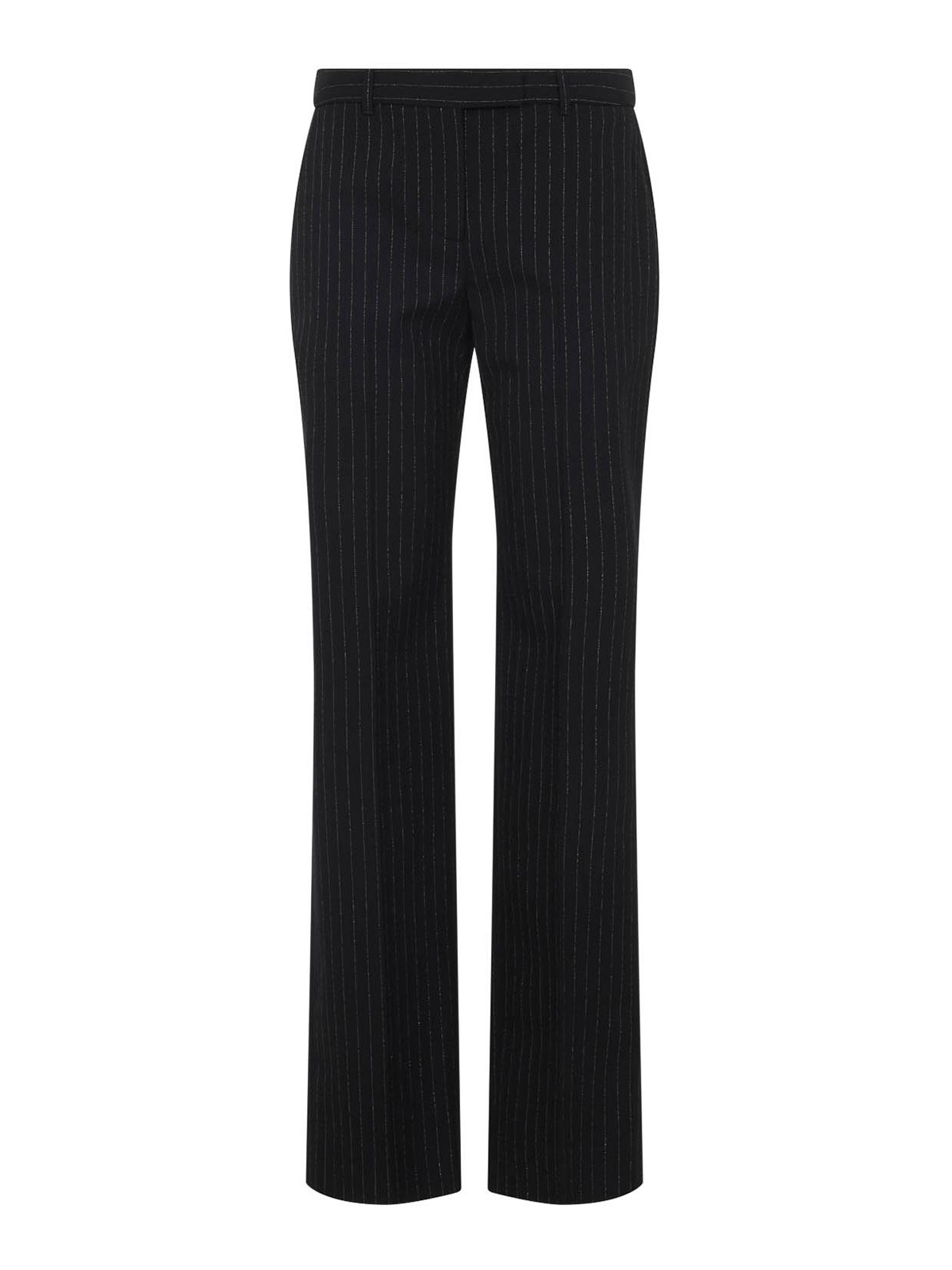 Pantaloni gessati in lurex