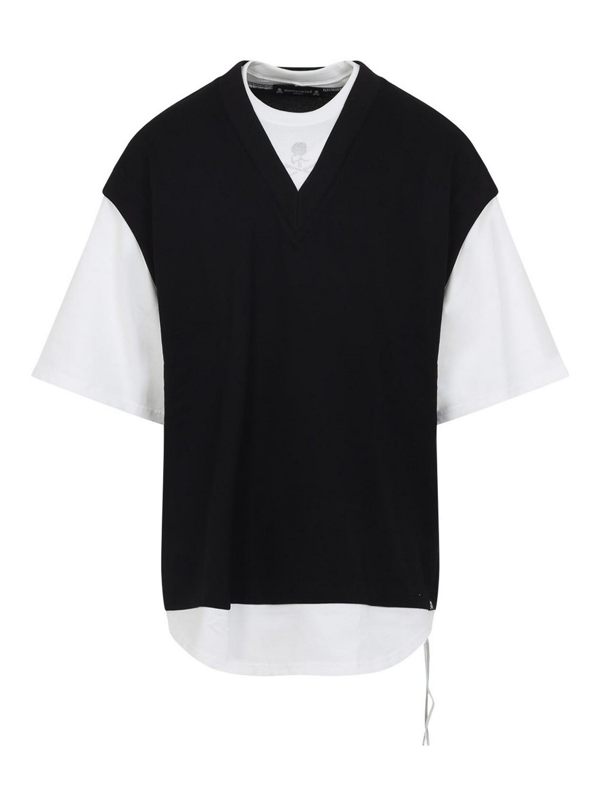 T-shirt a maniche corte a strati