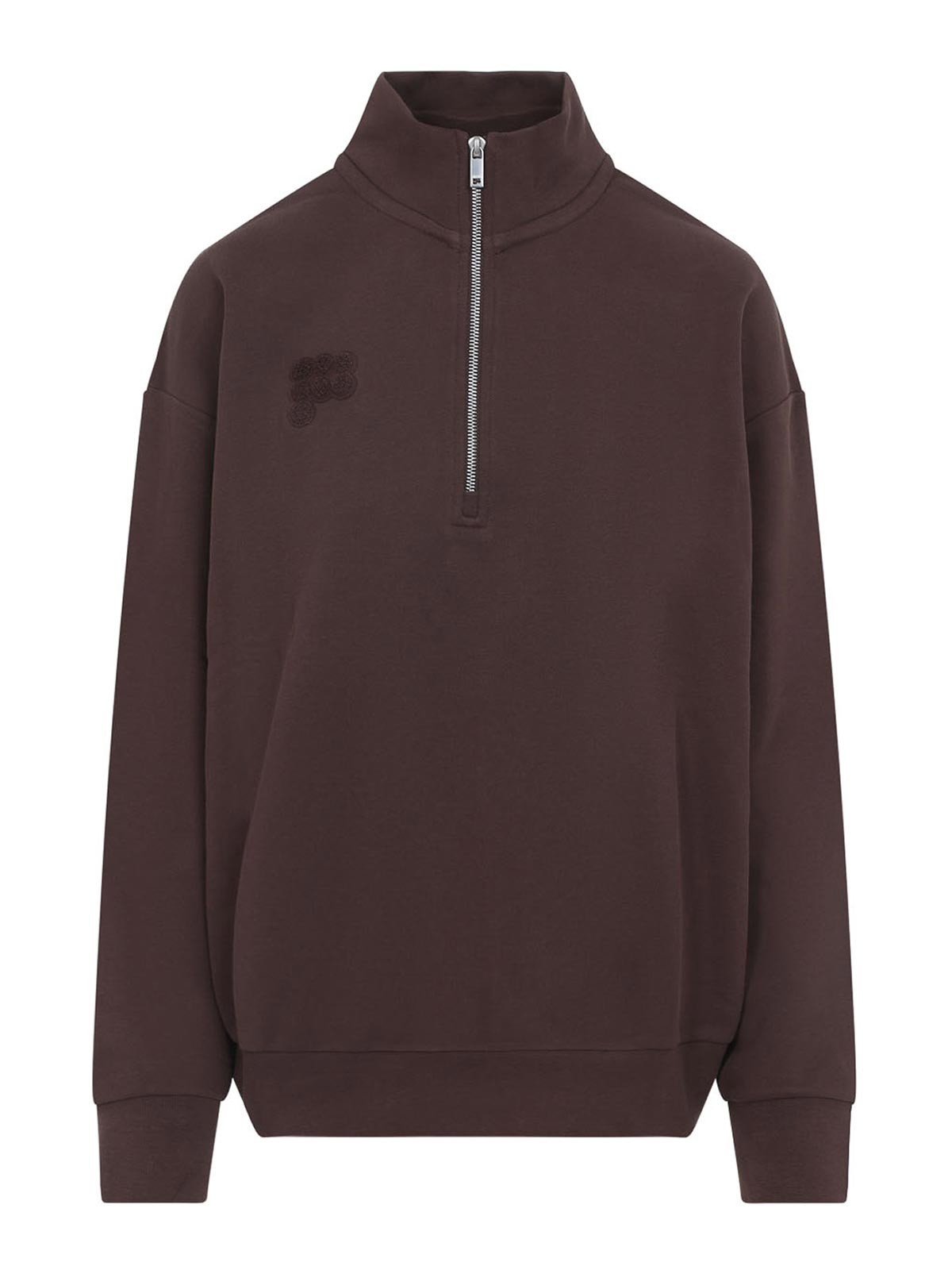 Pangaia Felpa con mezza zip