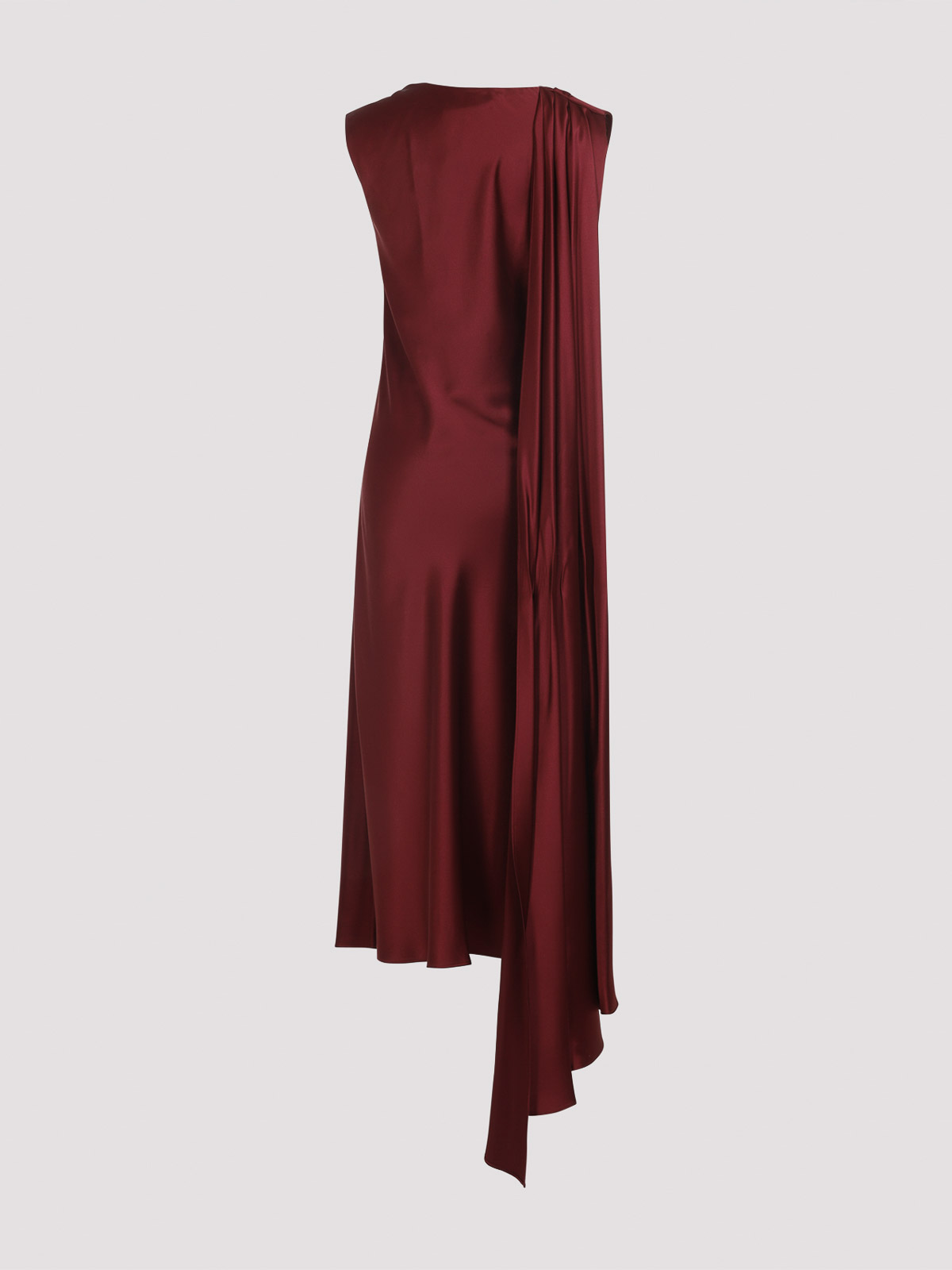 max mara red silk dress Max Mara Silk Asymmetric Dress