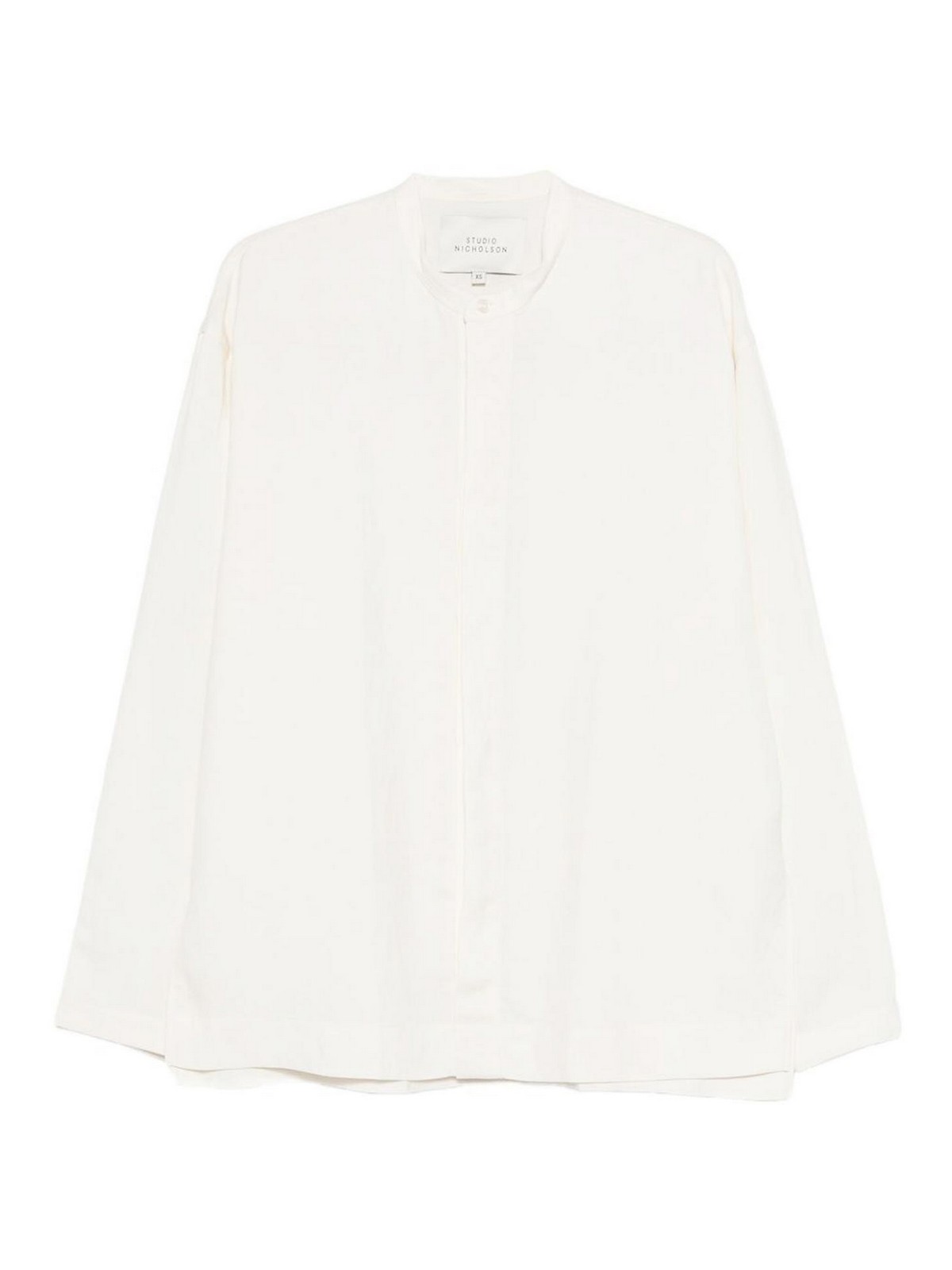 Studio Nicholson Karst Linen Blend Shirt In White