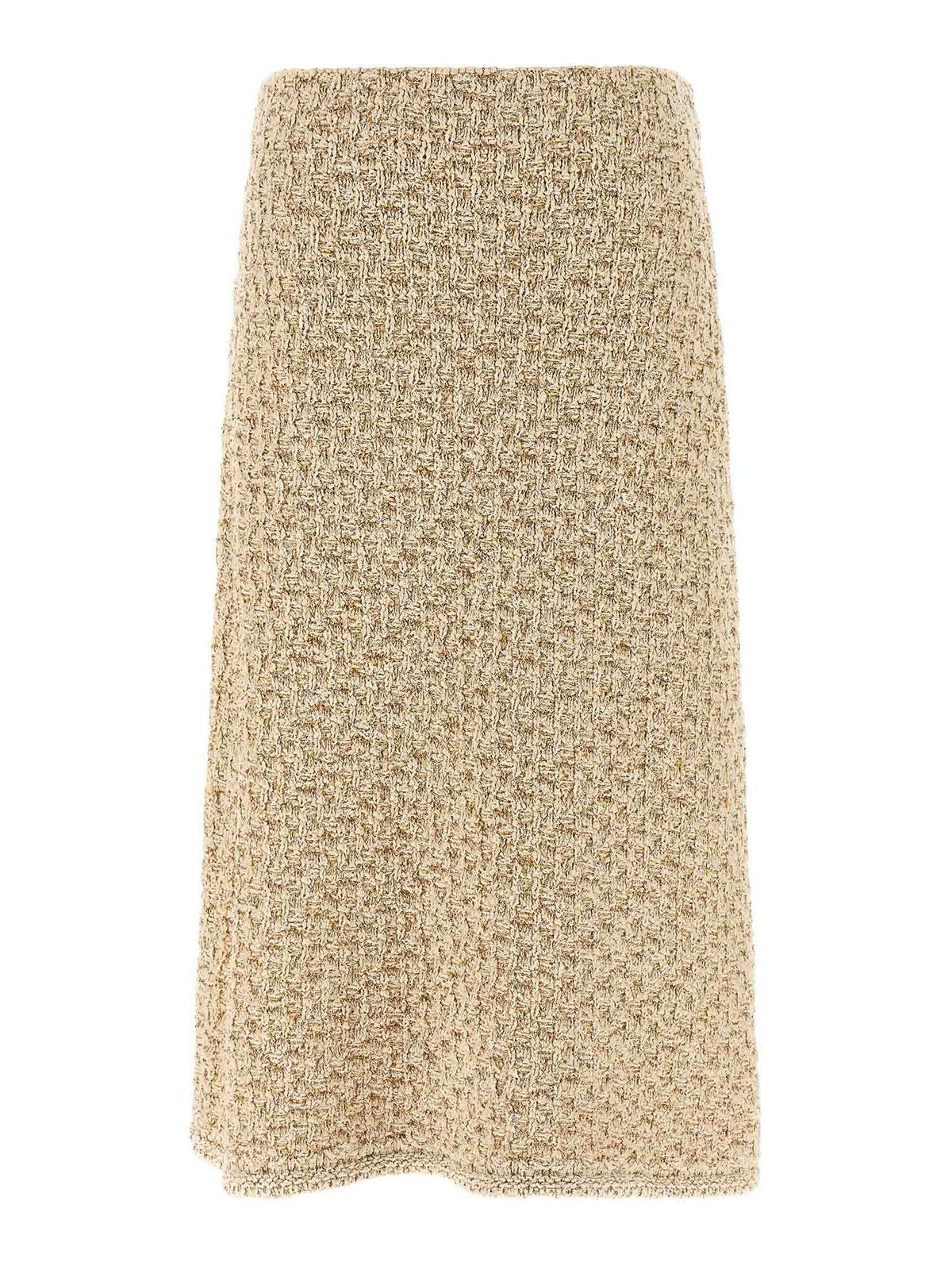 Gonna in Tweed Effetto Denim
