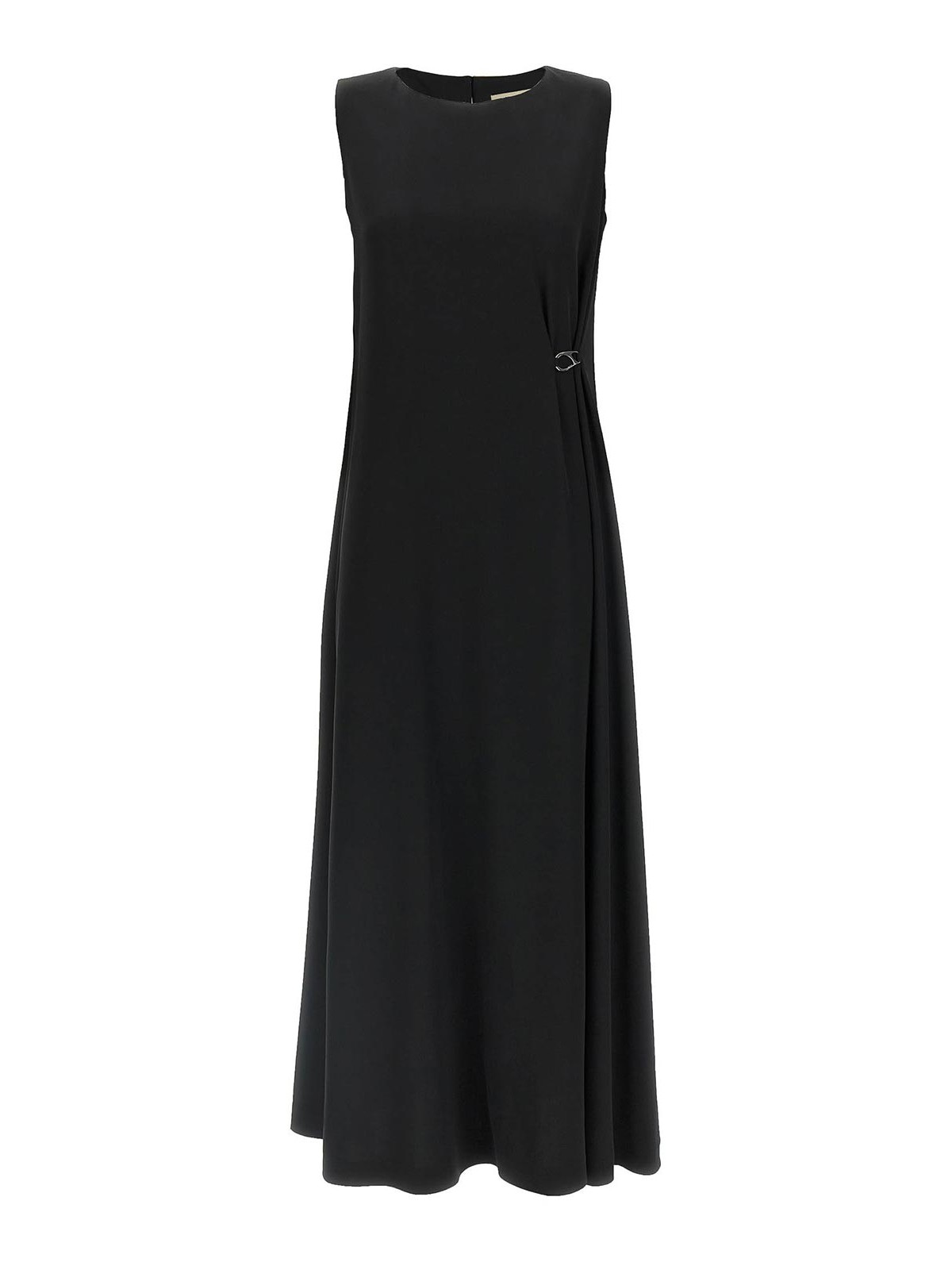 Herno Fluid Diagonal Dress In Black