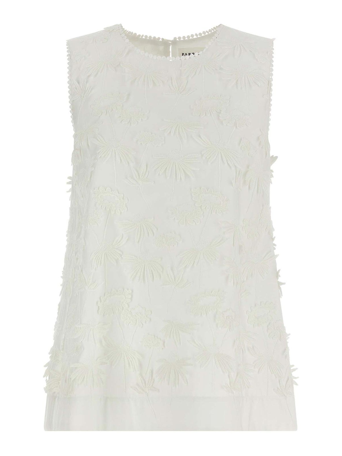 P.a.r.o.s.h Cubo26 Blouse In White