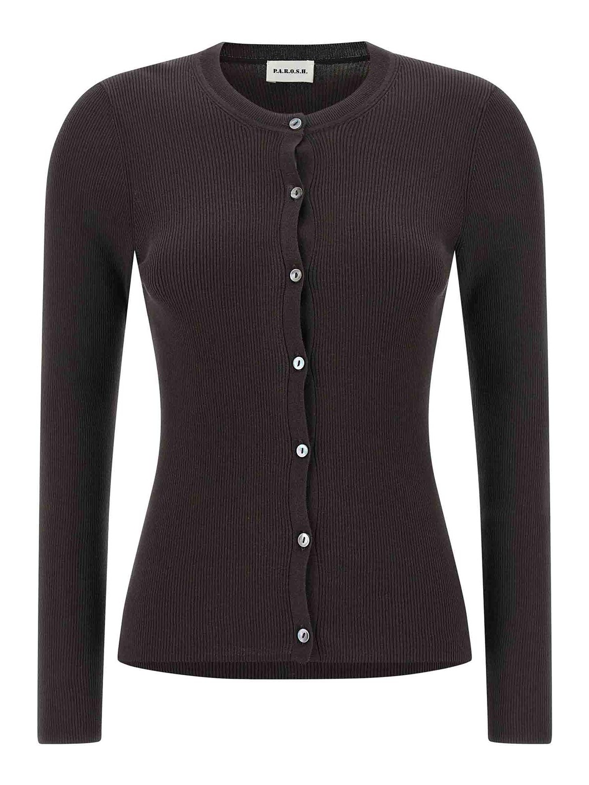 P.a.r.o.s.h Cipria26 Cardigan In Brown