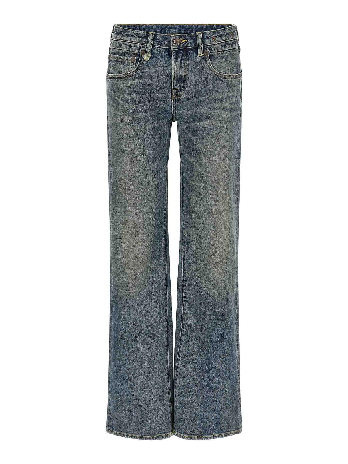R13 Boy Flare Jeans In Blue