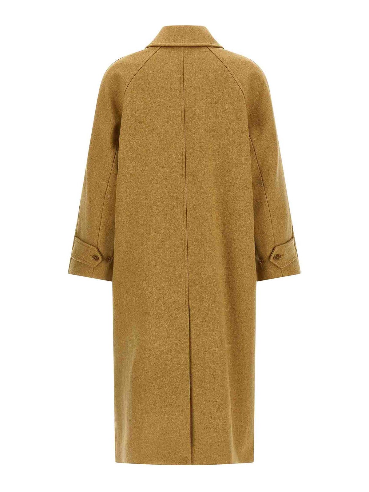 Apc Wool Coat In Sand
