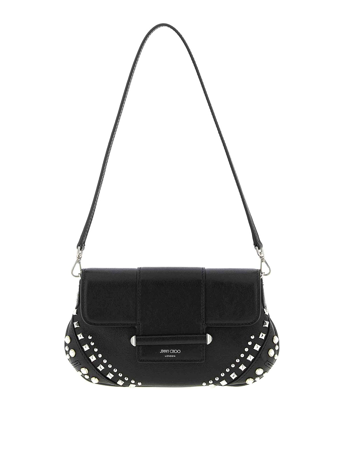Jimmy Choo Bar Wallet On Chain In Black