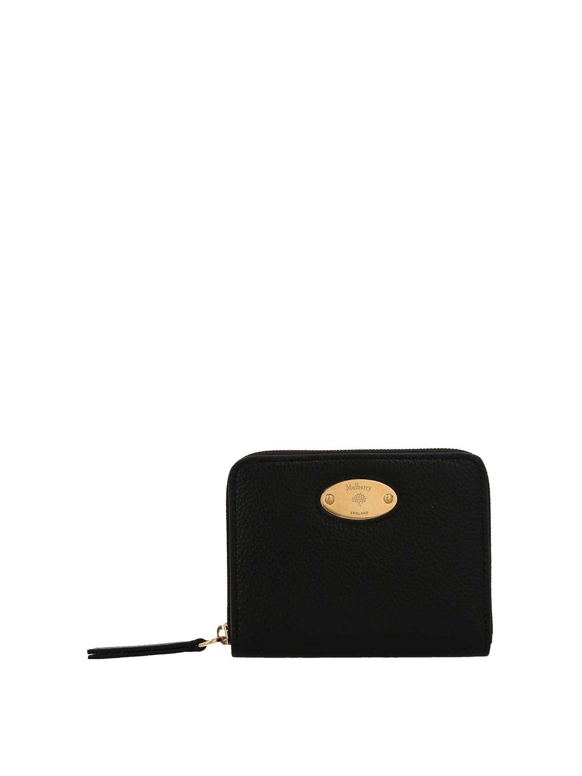 Mulberry Plaque Wallet Logo In Black