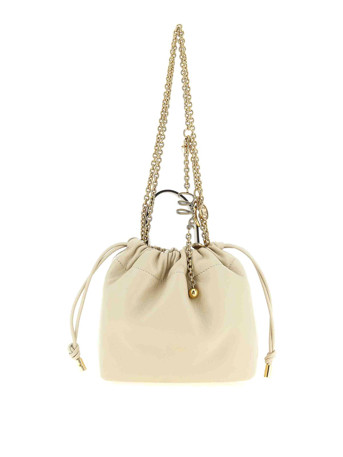 Chloé Icons Mini Shoulder Bag In Sand