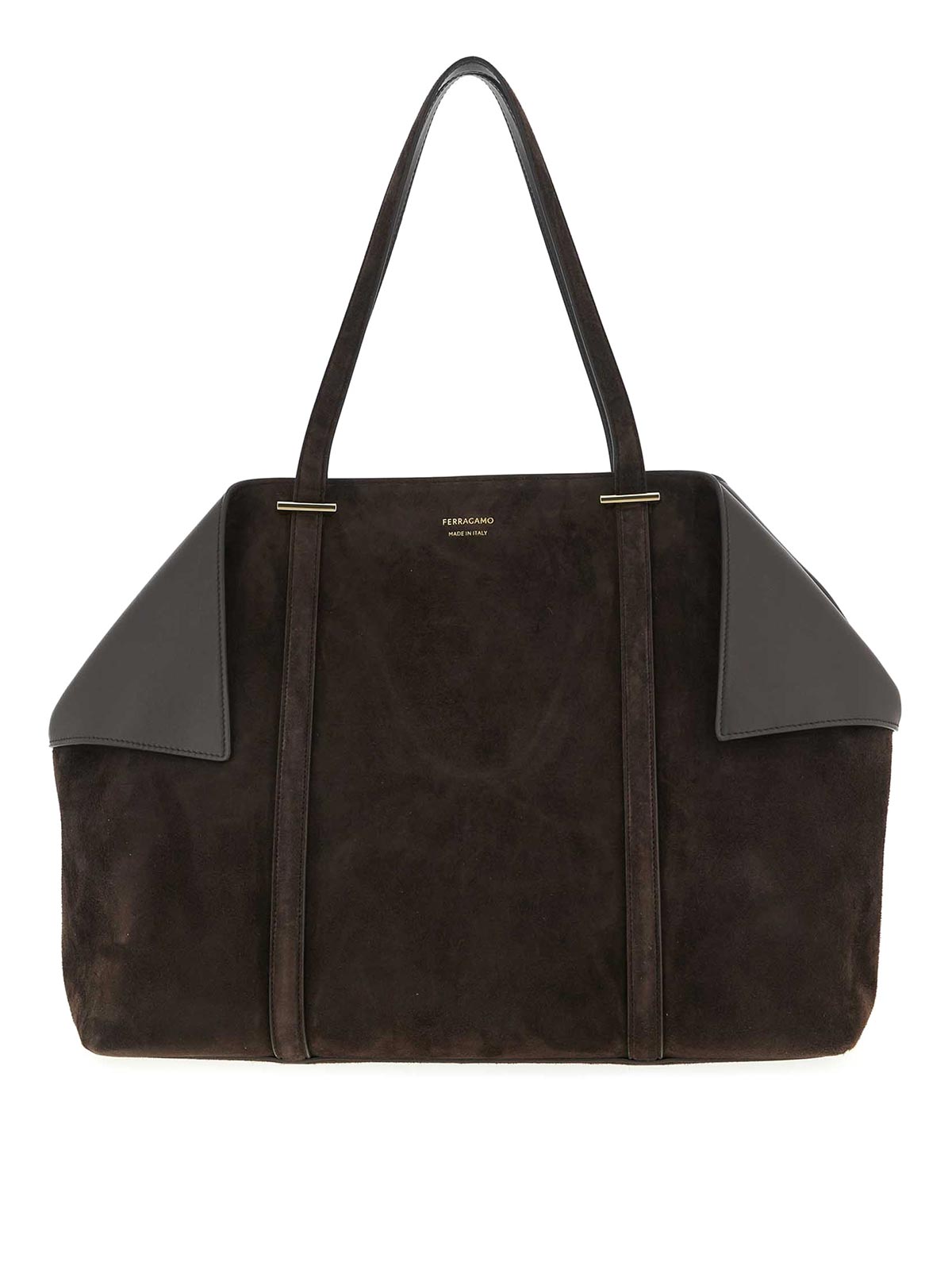 Ferragamo Scarf L Shoulder Bag In Brown