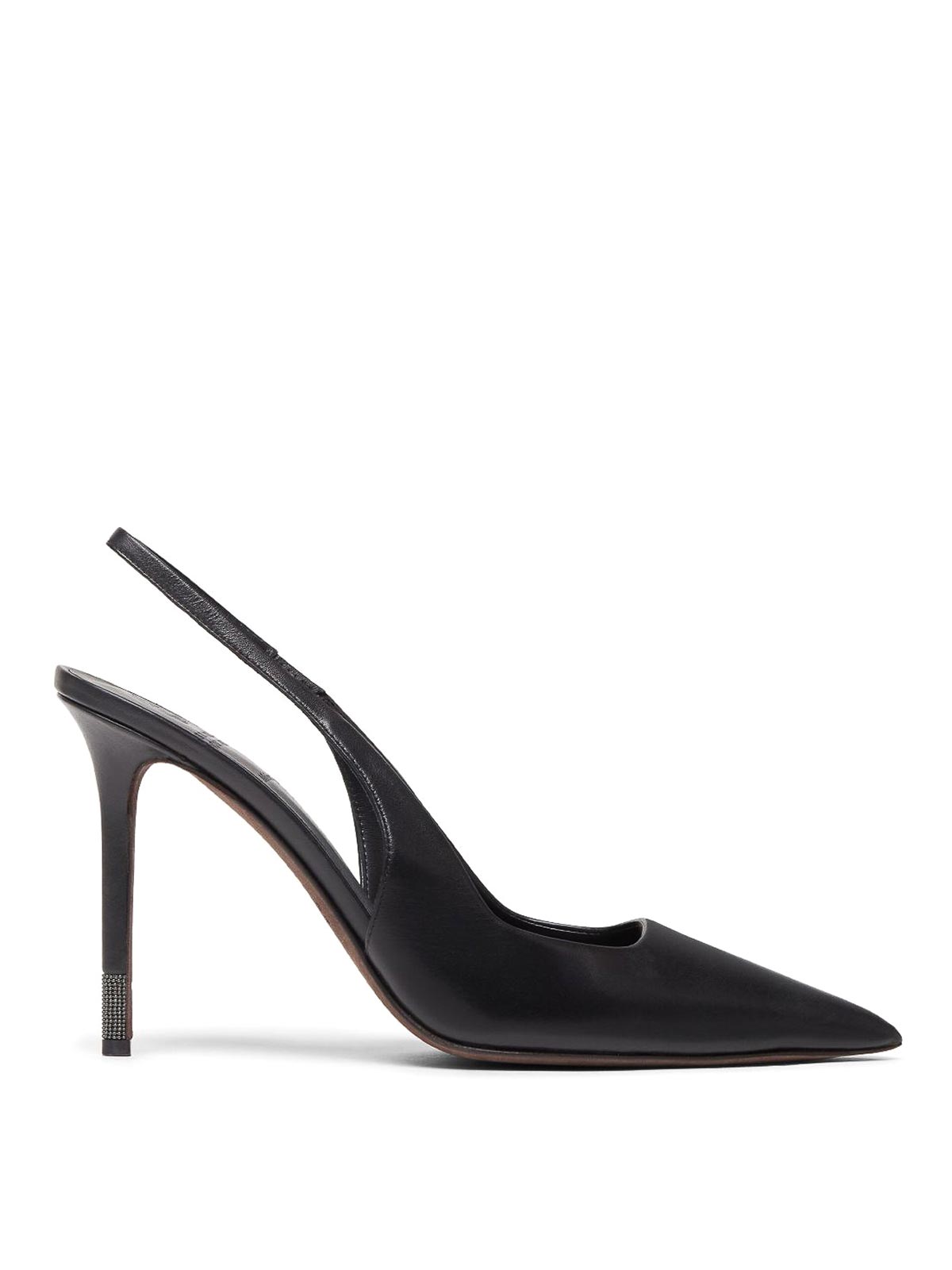 Brunello Cucinelli Pumps With Back Strap In Black