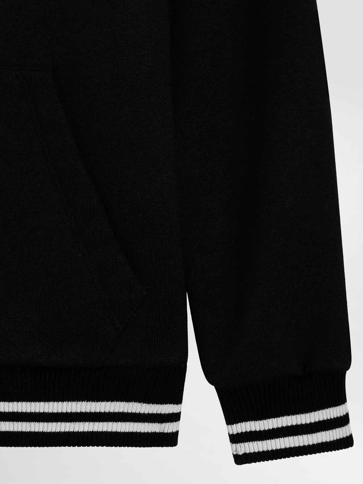 Dolce & Gabbana Hooded Sweatshirt With Print In Black