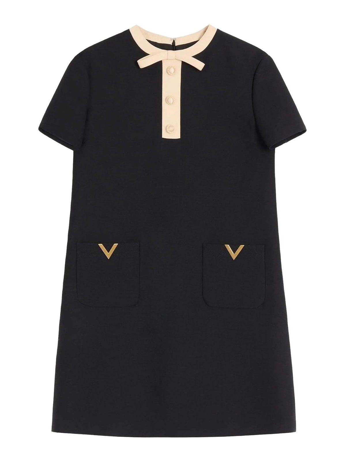 Valentino Vestido Corto - Negro
