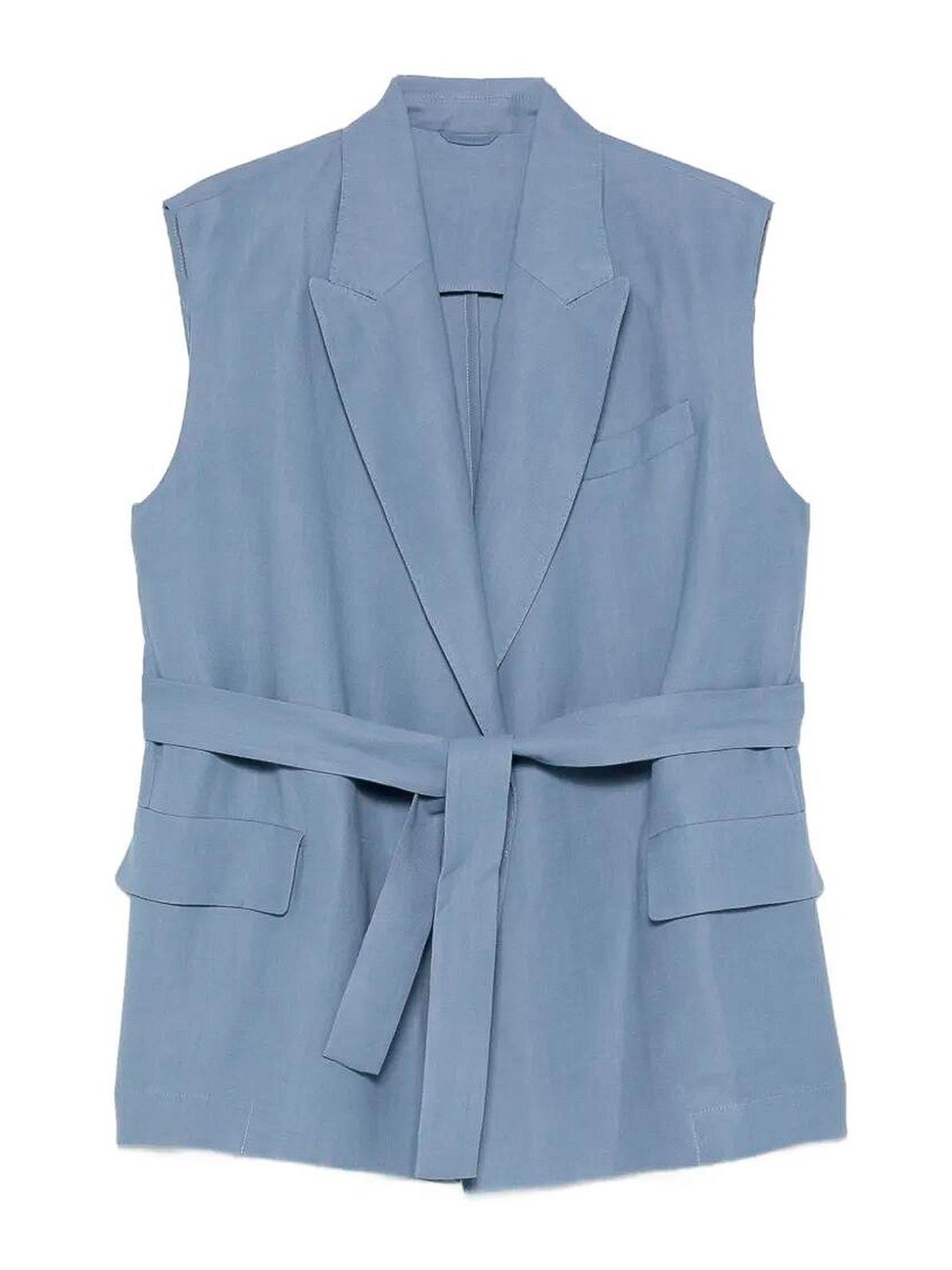 Brunello Cucinelli Vest In Blue