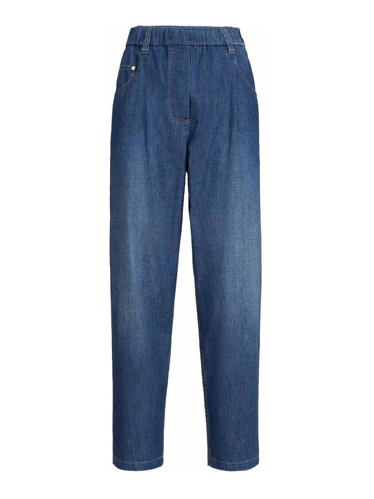 Brunello Cucinelli Denim Pants In Blue