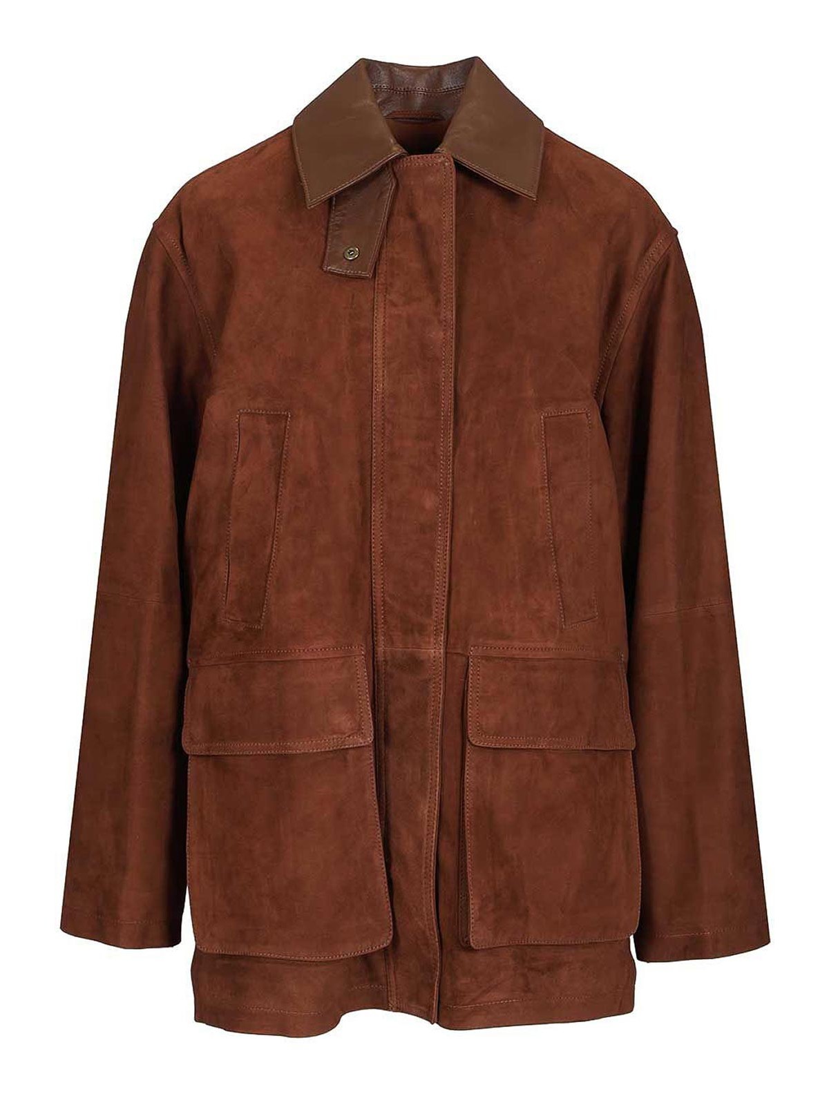 Giacca in pelle scamosciata Elsa