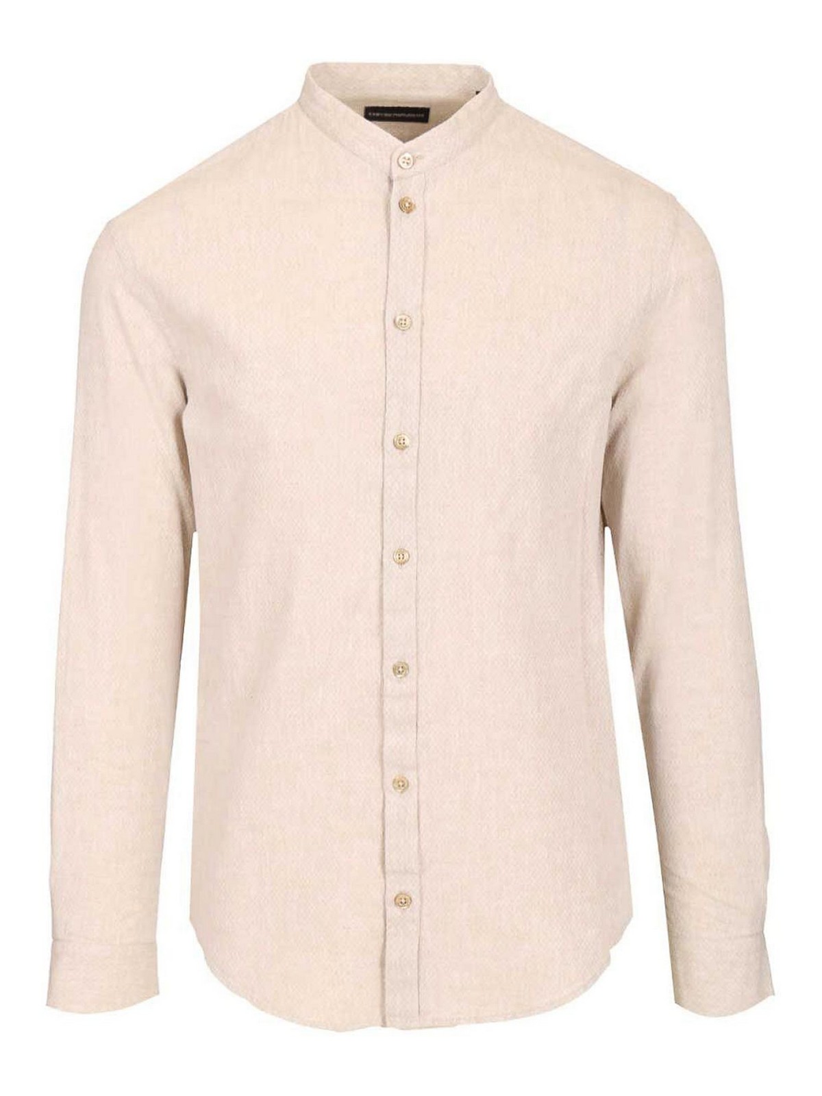 Camicia con colletto alla coreana