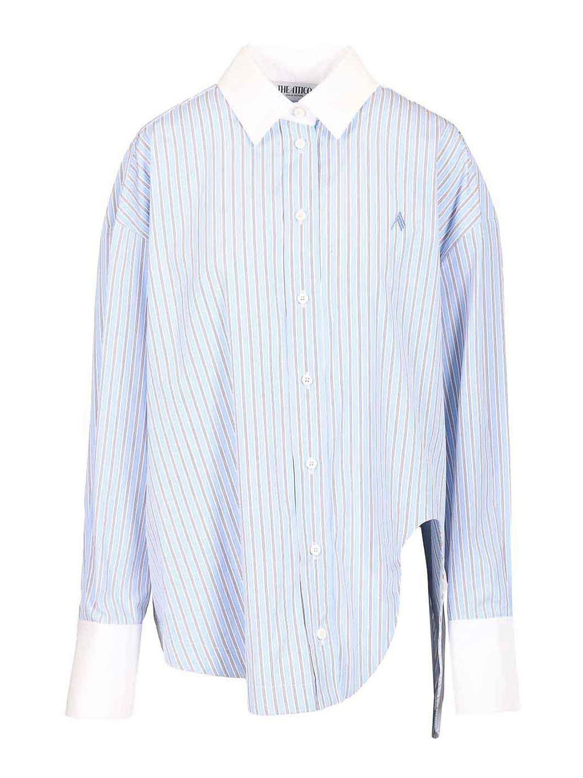 Camicia in cotone a righe