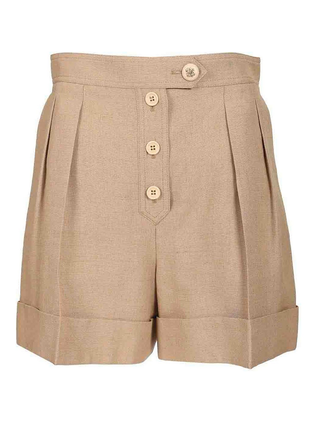 Shorts In Lino E Viscosa