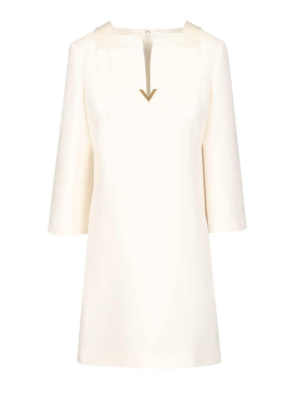 Vestito corto in crÃªpe Couture
