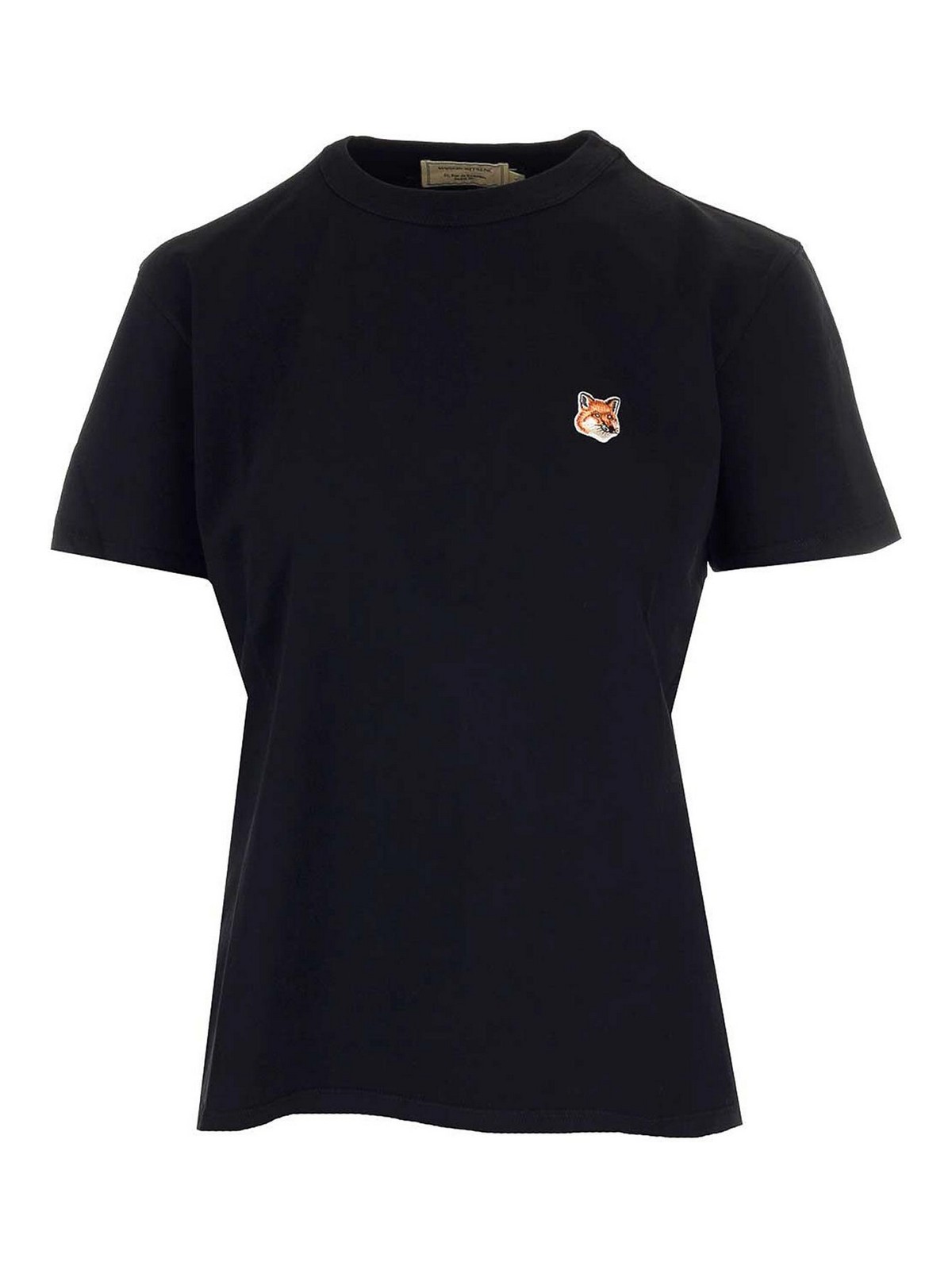 T-shirt Bianca Con Patch Baby Volpe
