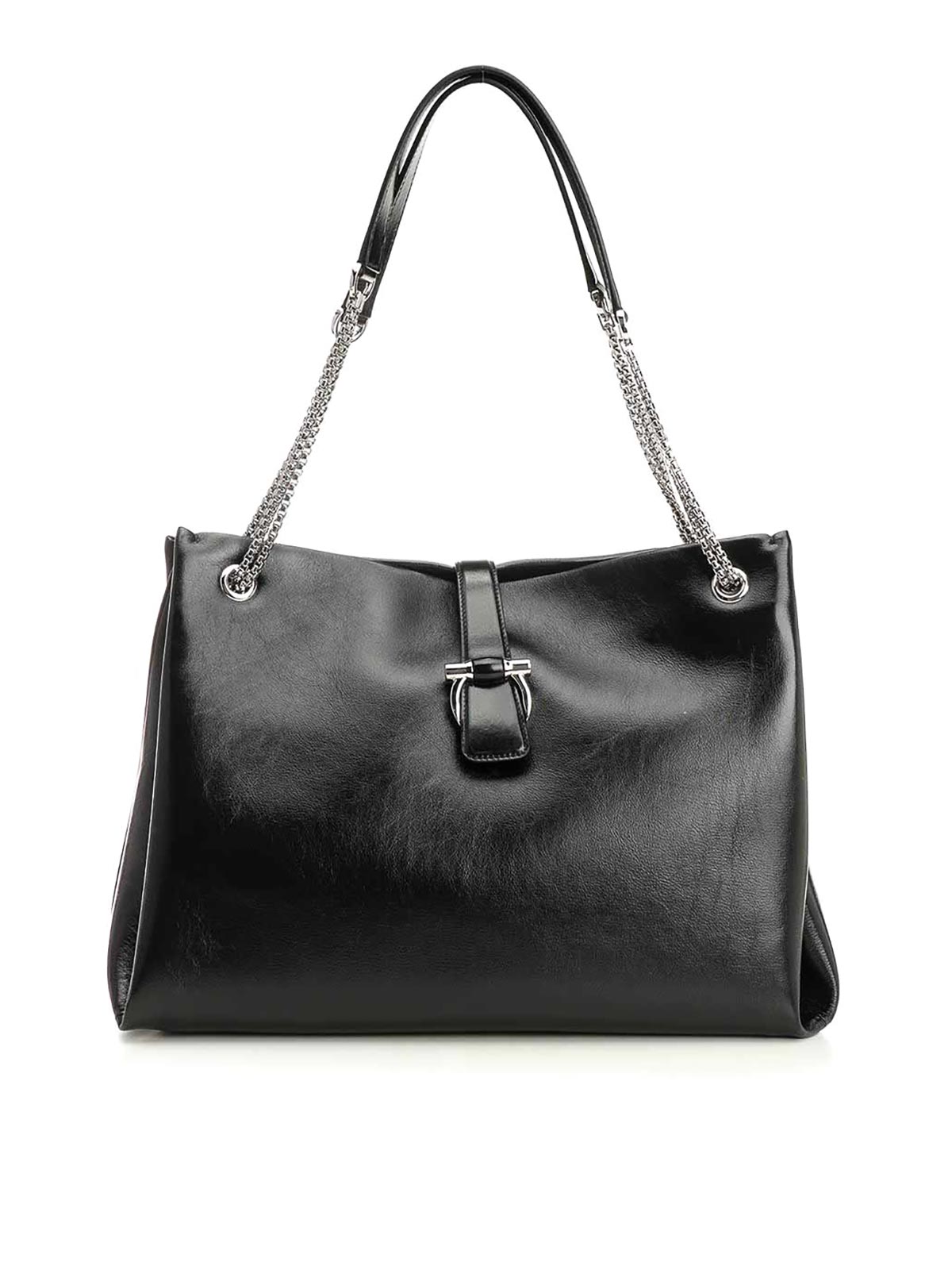 Ferragamo Tote Bag In Black