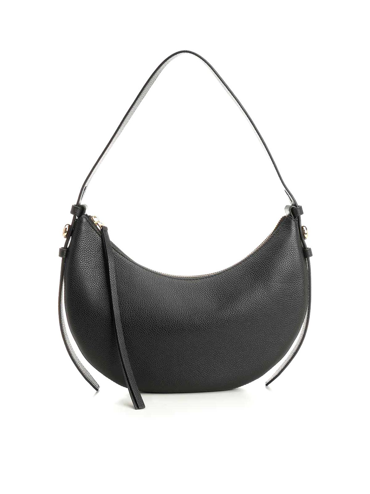 Tory Burch Romy Half Moon Bag In Black