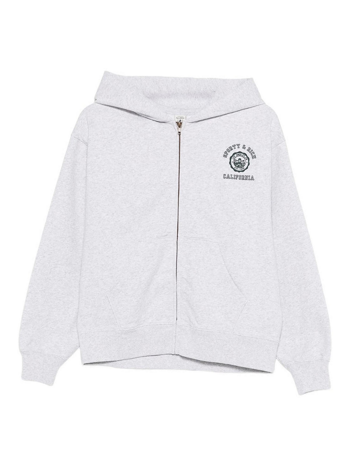 Sporty & Rich California Emblem Zip-up Hoodie