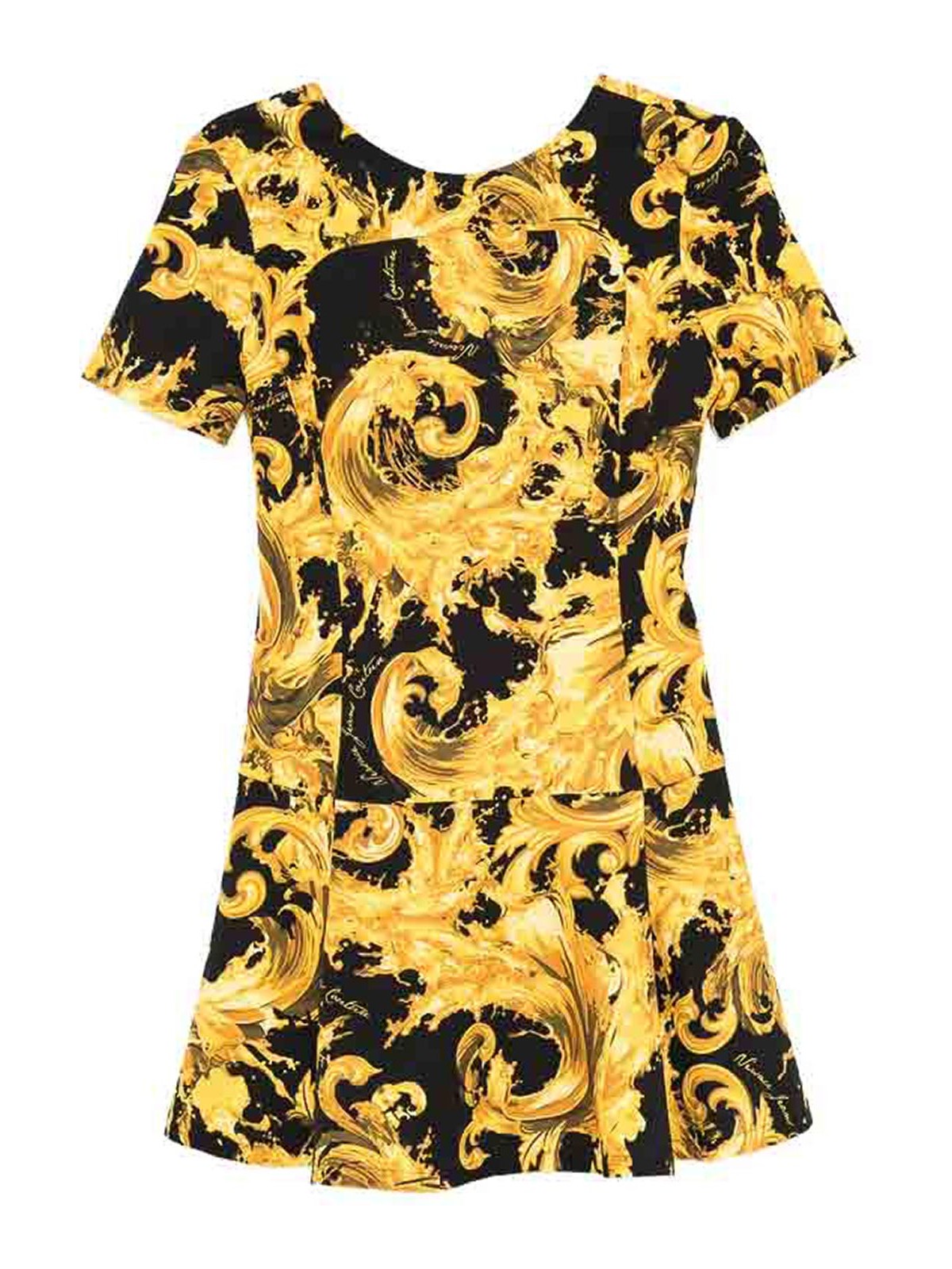 Versace Jeans Couture Baroque Print Mini Dress