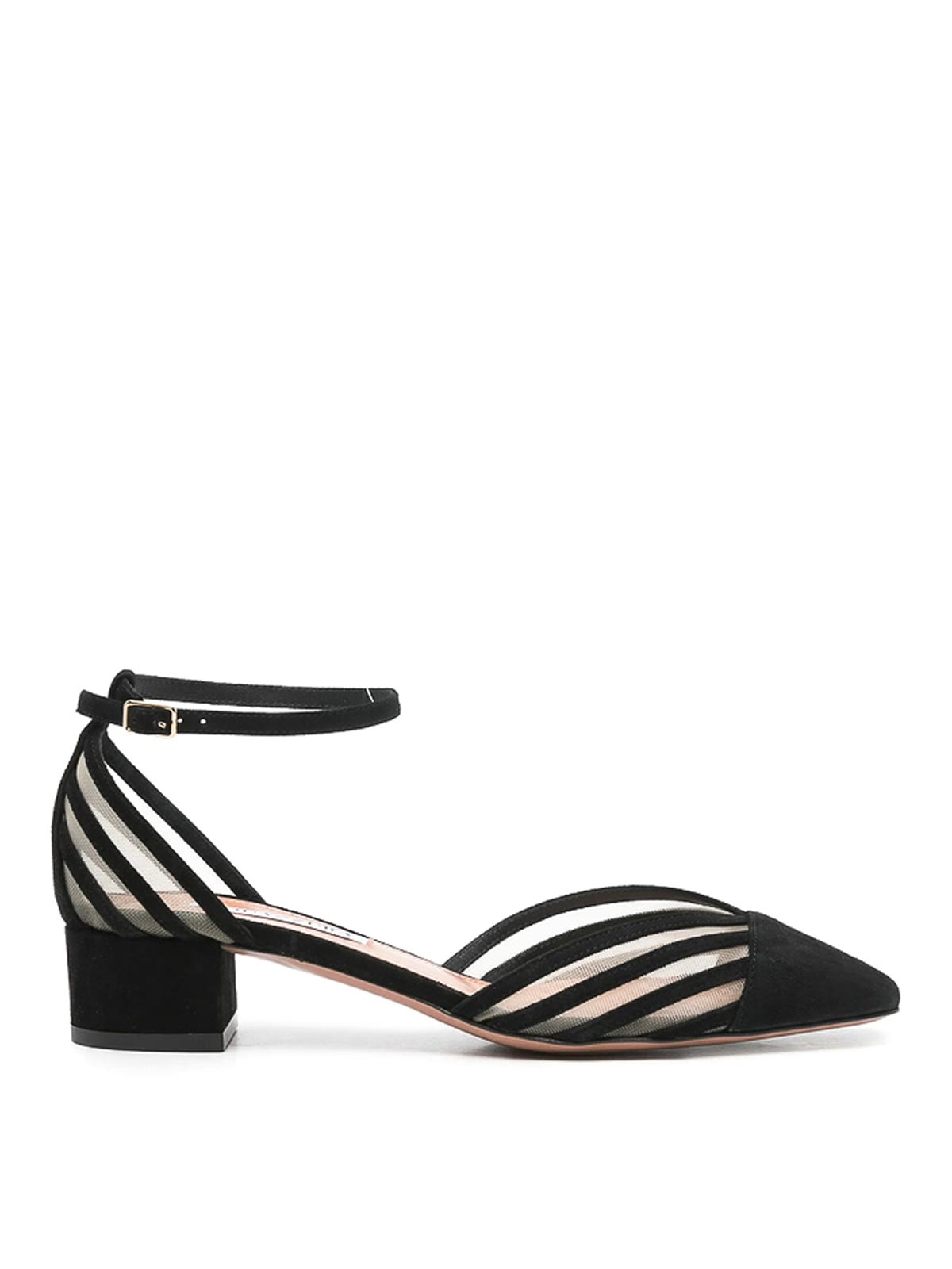 Aquazzura Alana Striped Pumps