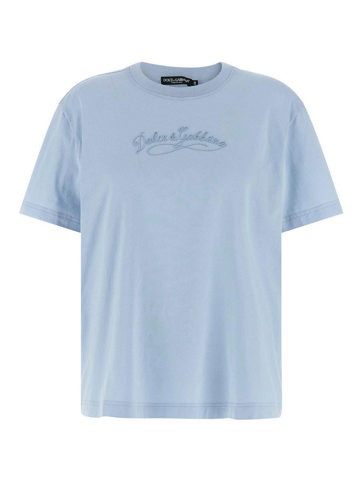 T-shirt con ricamo a catena