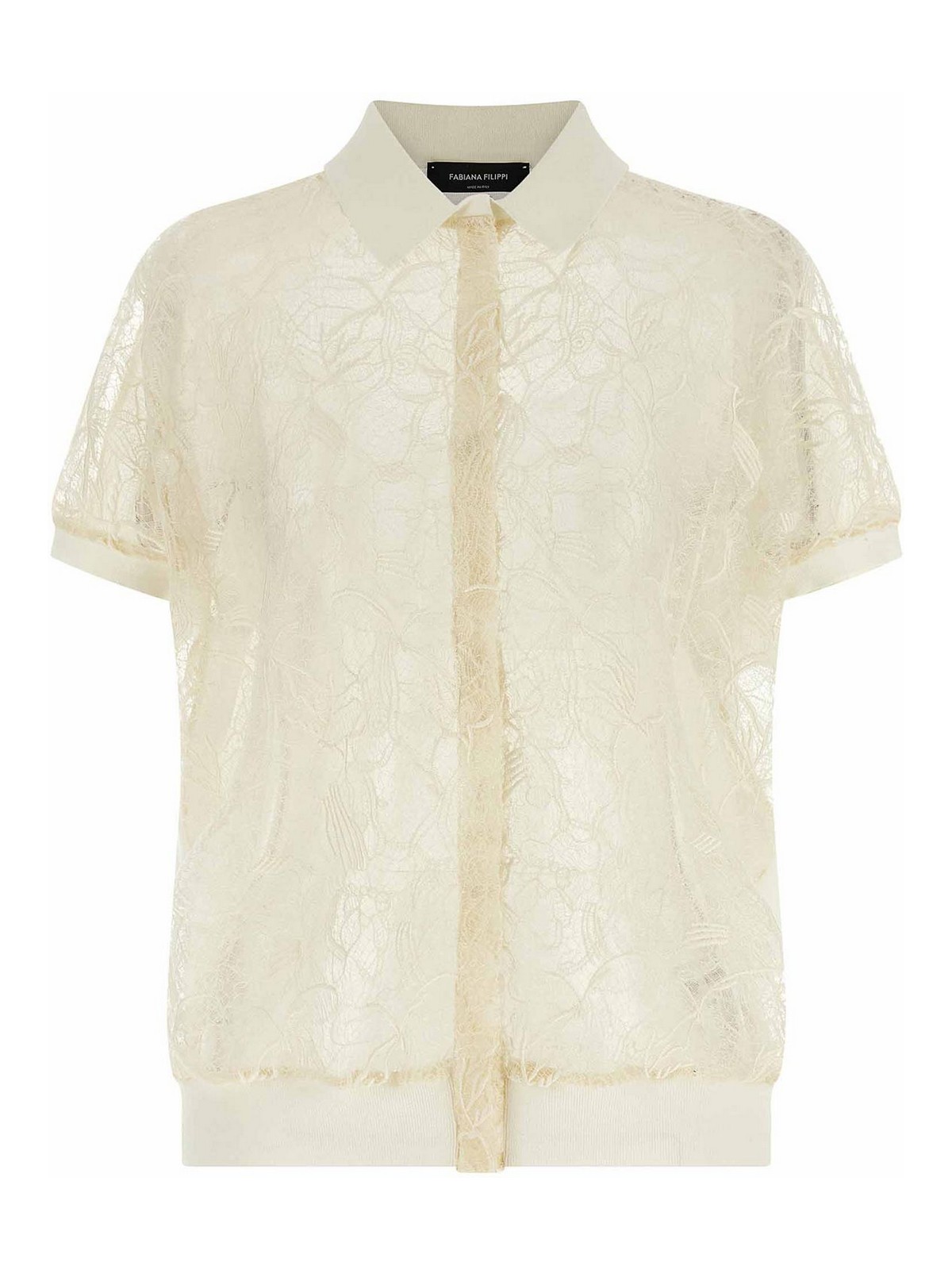 Cardigan in pizzo di organza