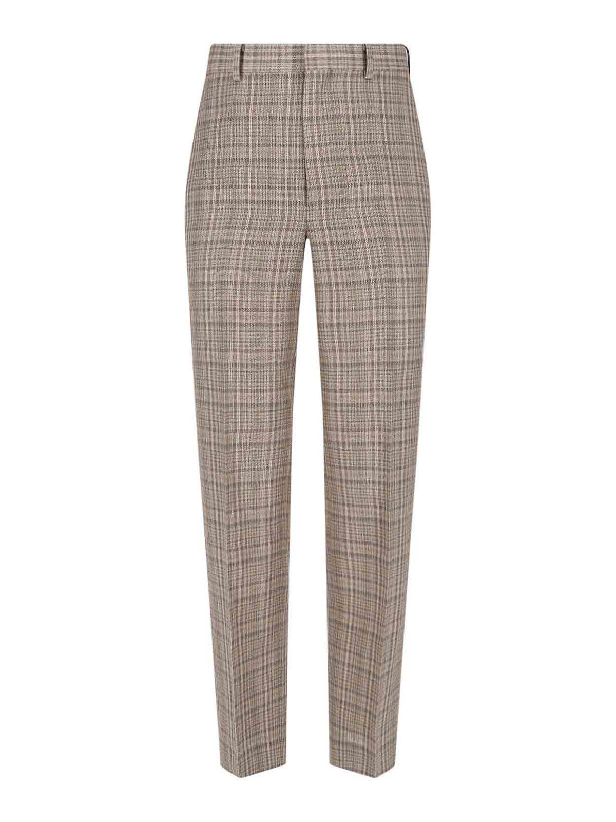 Auralee Pantaloni In Seta E Lino