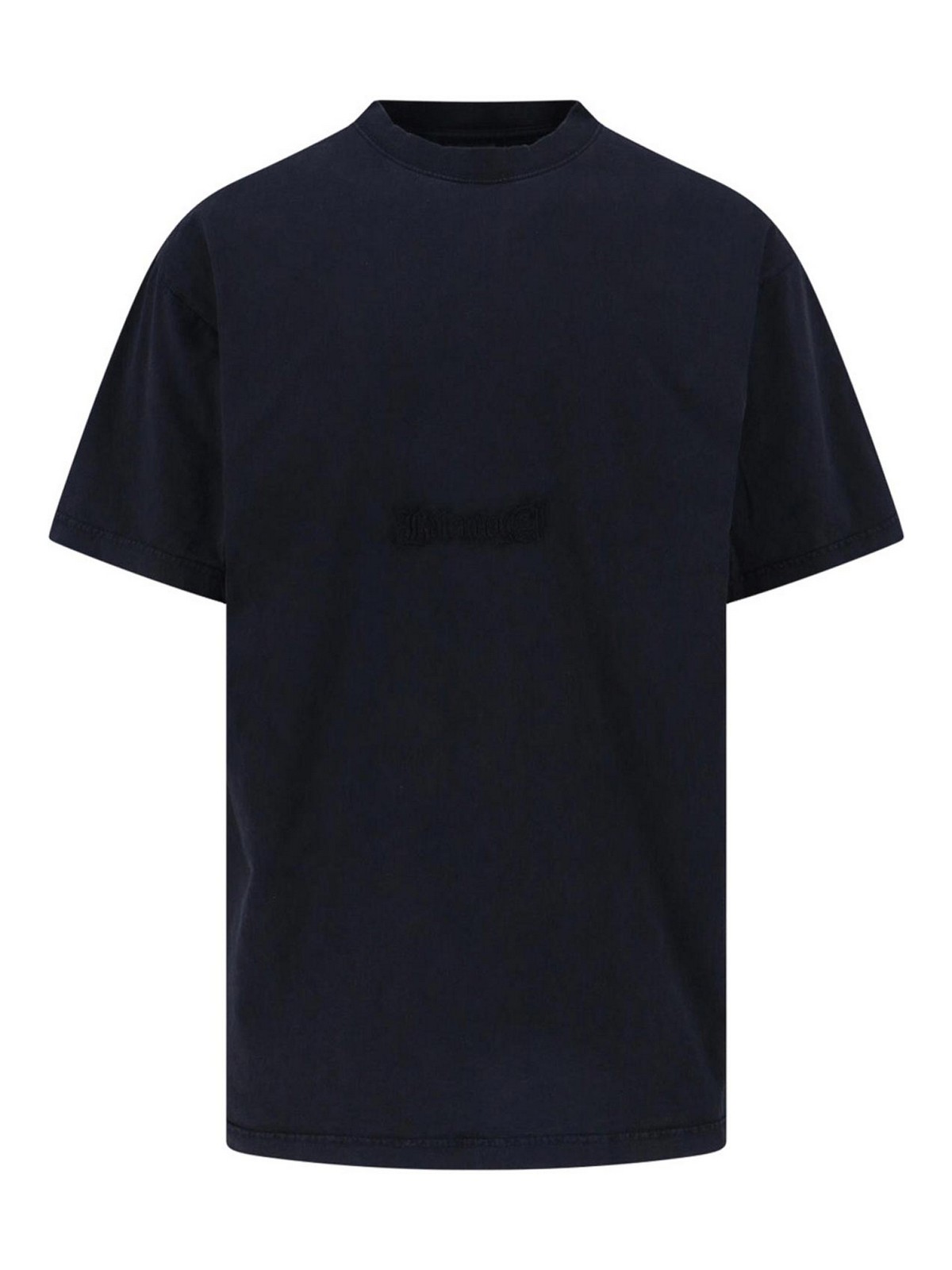 Balenciaga Logo T-Shirt - Black - Men|850403TTVO81041