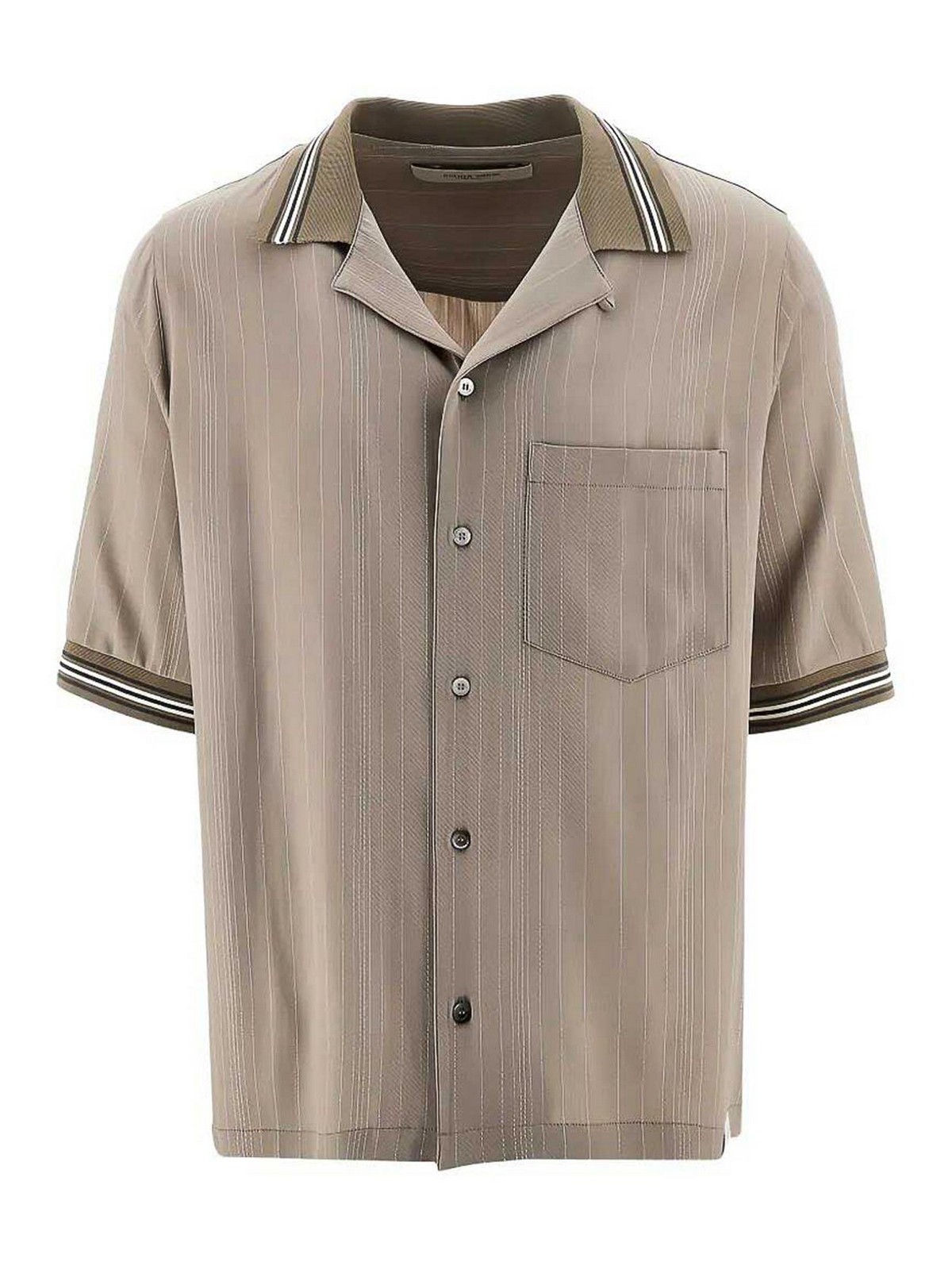 Camicia squadrata a maniche corte